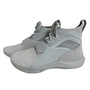 Puma Phenom Women's Suede High Top Training Shoes in Gray/Lavender Size 9
